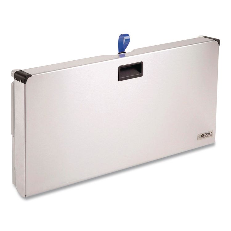 Stainless Steel Baby Changing Station, 34.6 x 17.37, Silver