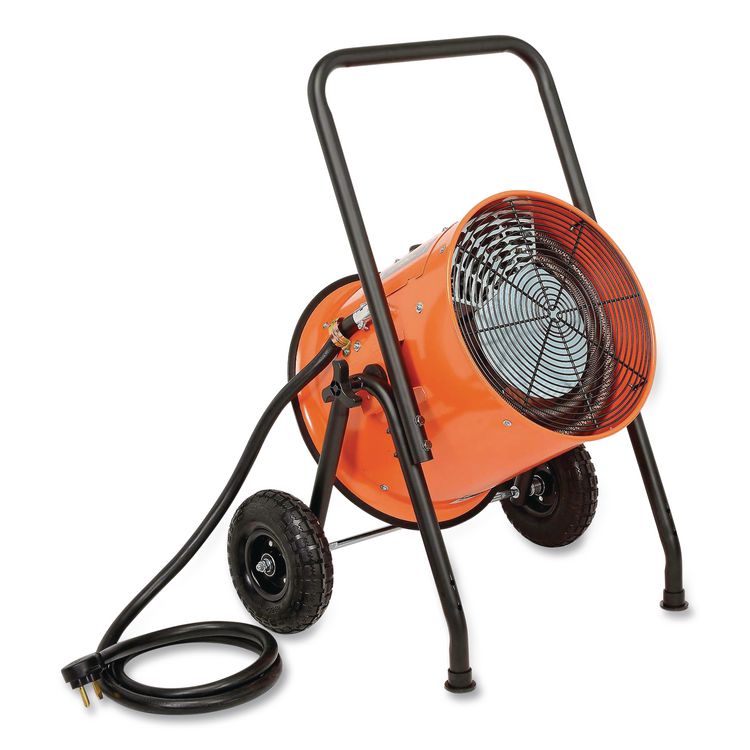 Portable Salamander Heater with Adjustable Thermostat, 10,000 W, 21.59 x 28 x 38.5, Orange