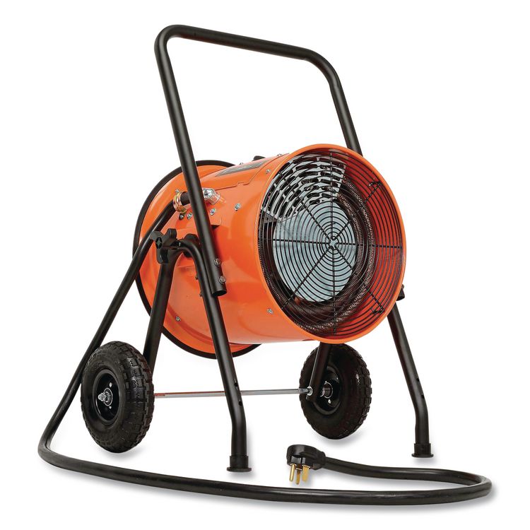 Portable Salamander Heater with Adjustable Thermostat, 10,000 W, 21.59 x 28 x 38.5, Orange