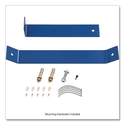 High Velocity Fan, Wall and Column Mount, 18", 1 Speed, Blue