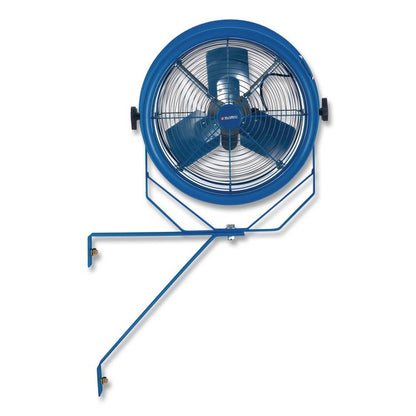 High Velocity Fan, Wall and Column Mount, 22", 1 Speed, Blue