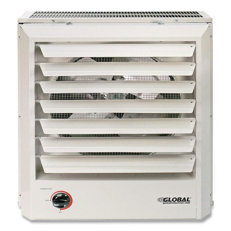 Unit Heater Horizontal or Vertical Downflow, Multi-Watt, 10,000 W, 19 x 8.5 x 21.44, White