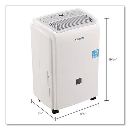 Portable Dehumidifier, 9.62 x 9.62 x 19.68, White