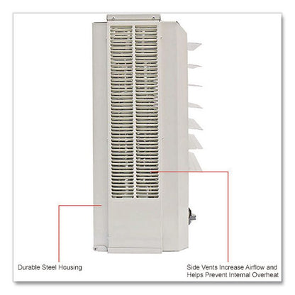 Unit Heater Horizontal or Vertical Downflow, Multi-Watt, 10,000 W, 19 x 8.5 x 21.44, White