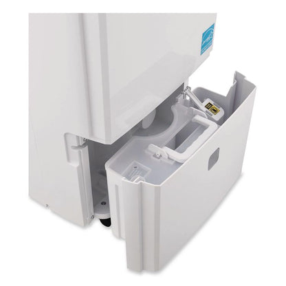 Portable Dehumidifier with Pump and Wi-Fi, 9.62 x 11.62 x 19.87, White