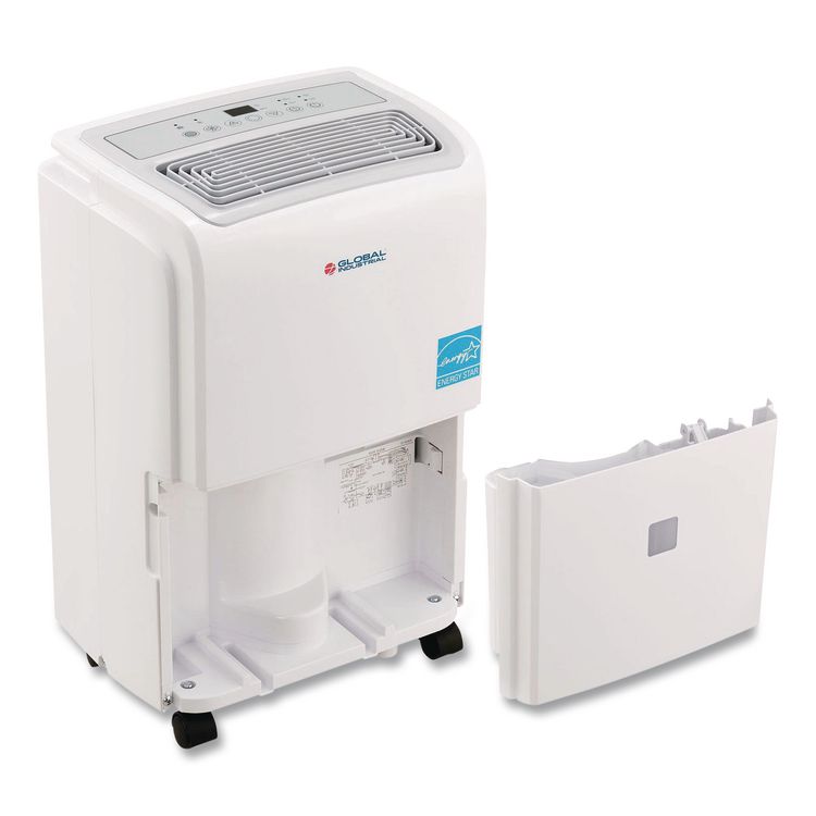 Portable Dehumidifier with Pump and Wi-Fi, 11.62 x 11.62 x 24.81, White