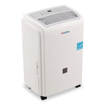 Portable Dehumidifier with Pump and Wi-Fi, 11.62 x 11.62 x 24.81, White