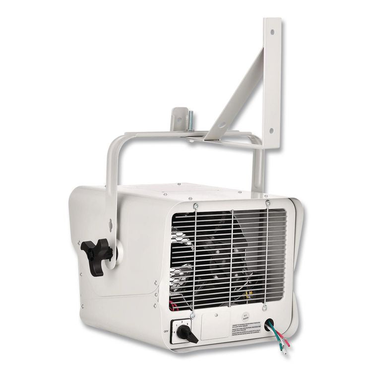 Portable Heater with Built-In Thermostat, 5,000 W, 14.12 x 17.5 x 19.62, White