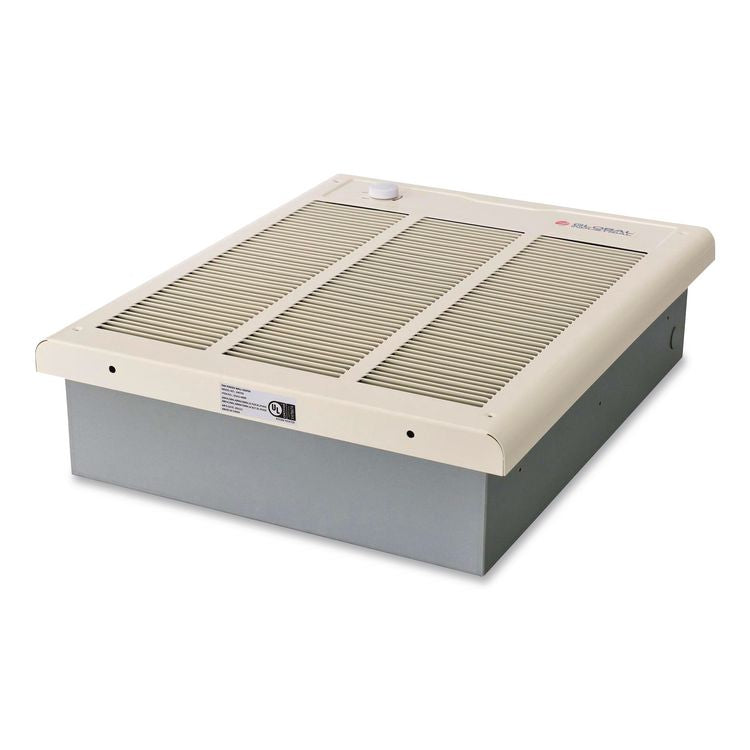 Fan Forced Wall Heater with Enclosed Motor, 4,000 W, 15.75 x 5 x 19.25, White