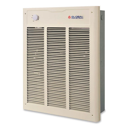 Fan Forced Wall Heater with Enclosed Motor, 4,000 W, 15.75 x 5 x 19.25, White