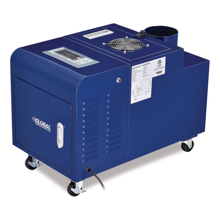 Ultrasonic Humidifier, 38 pt Tank Capacity, 300 pt Output, 13.75 x 23.62 x 18.25, Blue