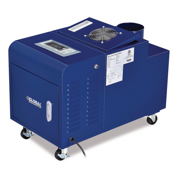 Ultrasonic Humidifier, 38 pt Tank Capacity, 300 pt Output, 13.75 x 23.62 x 18.25, Blue