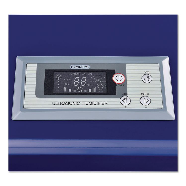 Ultrasonic Humidifier, Cool Mist with Dual Output, 53 pt Tank Capacity, 18.25 x 24.75 x 22.25, Blue