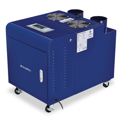 Ultrasonic Humidifier, Cool Mist with Dual Output, 53 pt Tank Capacity, 18.25 x 24.75 x 22.25, Blue