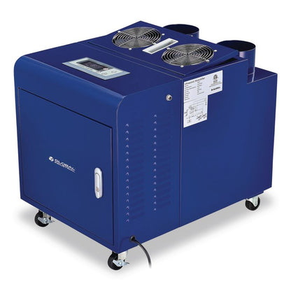 Ultrasonic Humidifier, Cool Mist with Dual Output, 53 pt Tank Capacity, 18.25 x 24.75 x 22.25, Blue