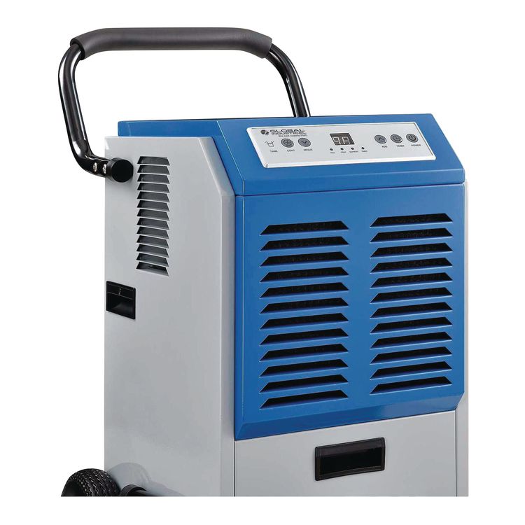 Commercial Dehumidifier with Humidistat, 70 pt Tank Capacity, 17 x 20.31 x 32.5, Gray