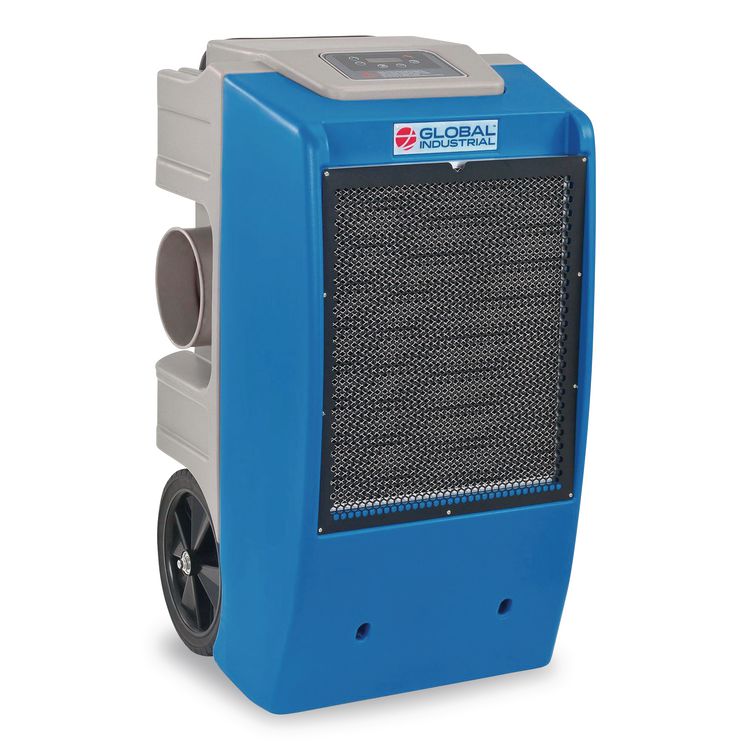 Low Grain Refrigerant Dehumidifier with Pump, 130 pt Tank Capacity, 22.43 x 20.81 x 37.81, Blue