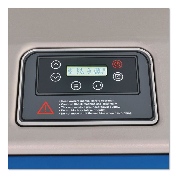 Low Grain Refrigerant Dehumidifier with Pump, 130 pt Tank Capacity, 22.43 x 20.81 x 37.81, Blue