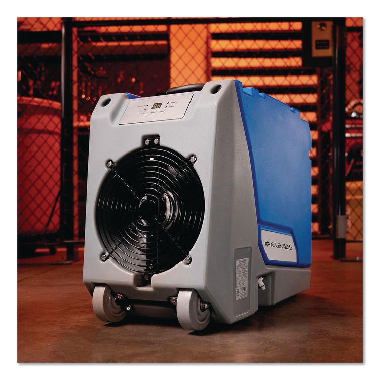 Crawl Space Commercial Dehumidifier With Pump, 90 pt Tank Capacity, 13.31 x 34 x 25, Blue