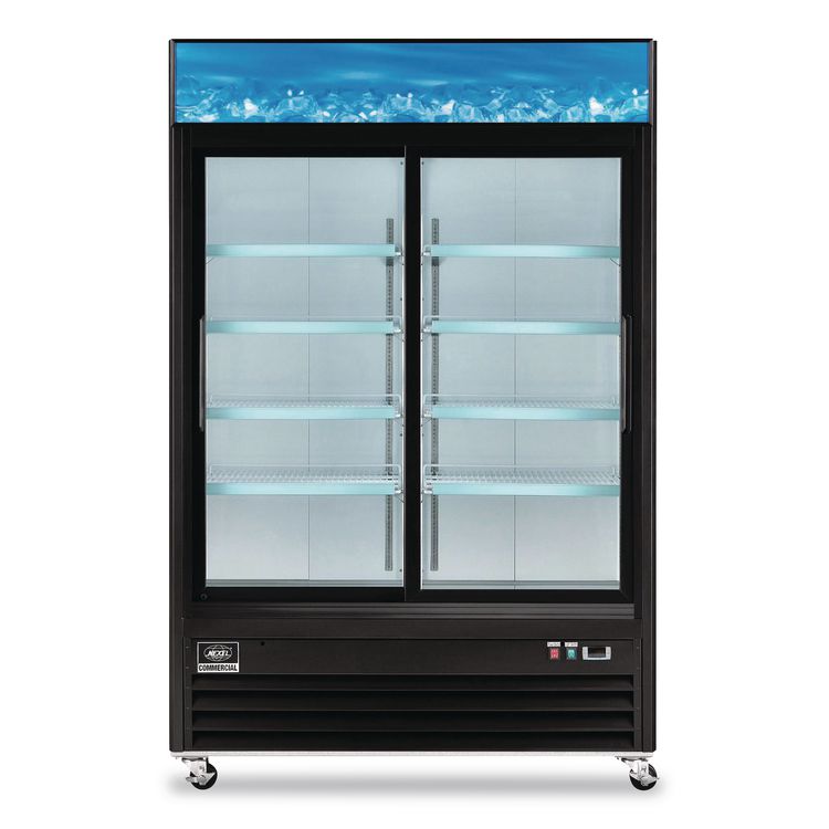 Nexel Merchandiser Refrigerator, 45 cu ft, Black