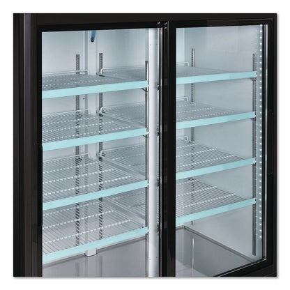 Nexel Merchandiser Refrigerator, 45 cu ft, Black
