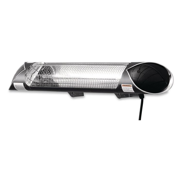 Infrared Patio Heater with Remote Control, 1,500 W, 35.38 x 5.13 x 3.5, Black
