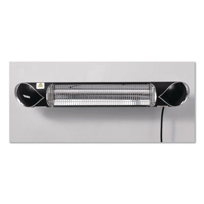Infrared Patio Heater with Remote Control, 1,500 W, 35.38 x 5.13 x 3.5, Black