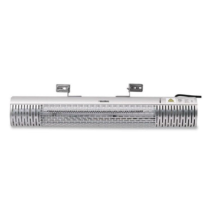 Infrared Patio Heater with Remote Control, 1,500 W. 30.75 x 5 x 5.38, Silver