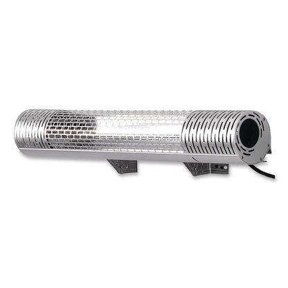 Infrared Patio Heater with Remote Control, 1,500 W. 30.75 x 5 x 5.38, Silver