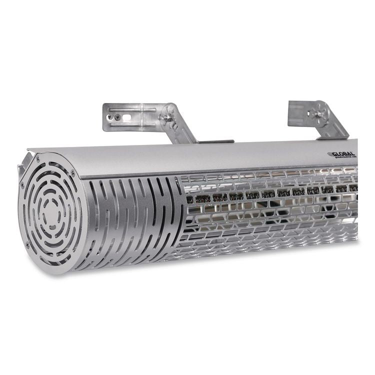 Infrared Patio Heater with Remote Control, 1,500 W. 30.75 x 5 x 5.38, Silver