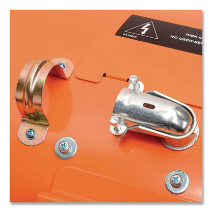 Electric Salamander Heater with Adjustable Thermostat 480 V, 30,000 W, 23.03 x 7.12 x 24.68, Orange