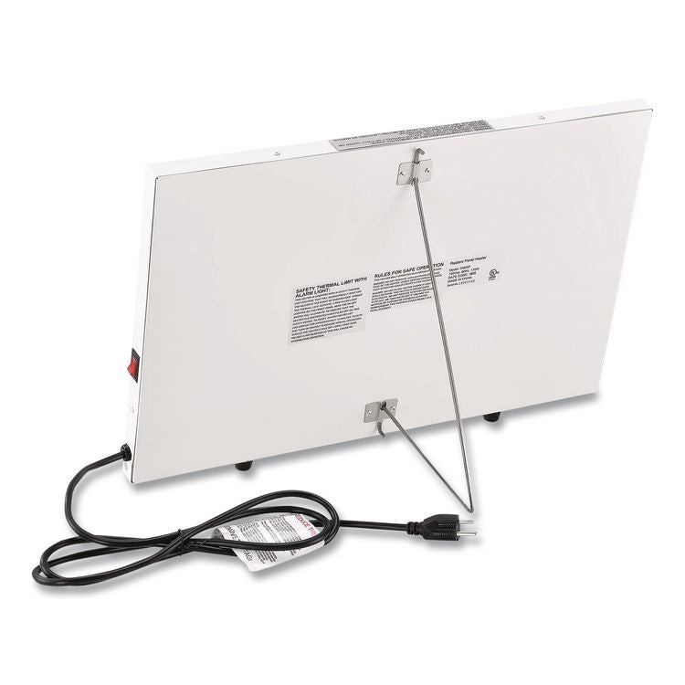 Radiant Panel Heater, 120 W, 22.43 x 1.06 x 14.87, White