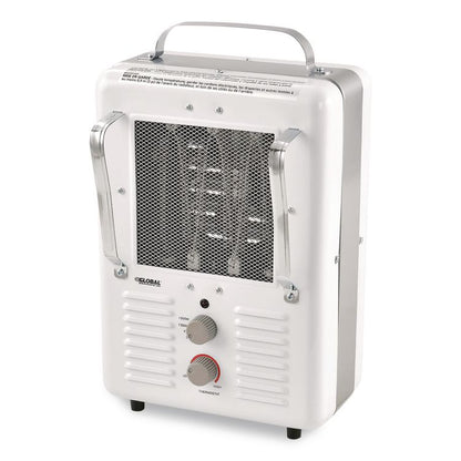 Portable Milkhouse Style Electric Heater, 1,500 W, 8 x 10.25 x 15.75, White