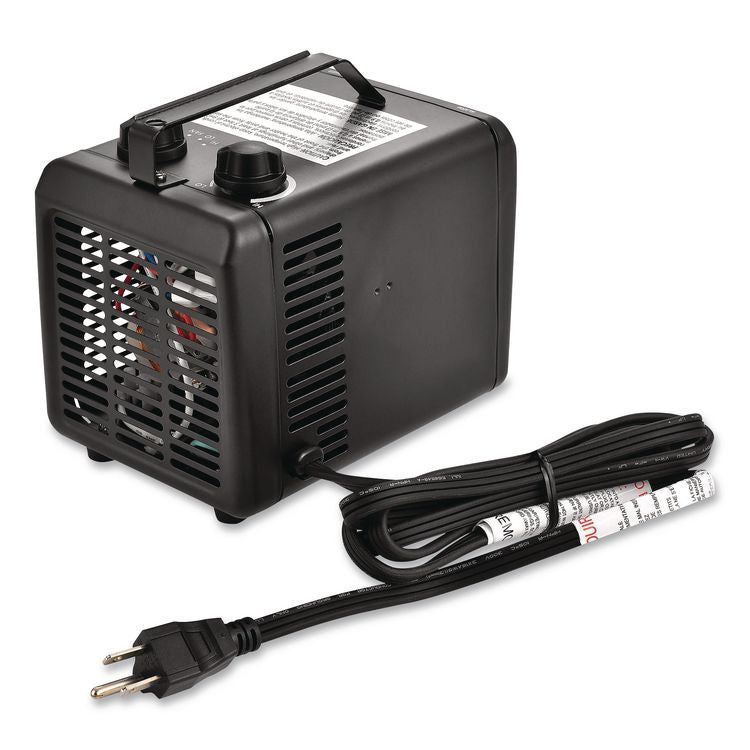 Portable Heater, 1,500 W, 5.31 x 7.12 x 4.93, Black