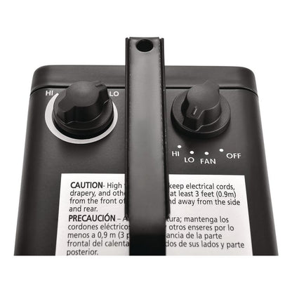 Portable Heater, 1,500 W, 5.31 x 7.12 x 4.93, Black