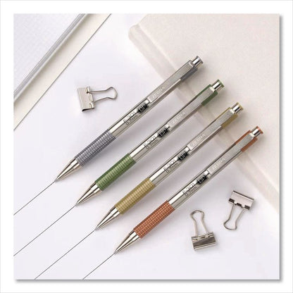 F-301 Signature Series Earthy Tones Ballpoint Pen, Retractable, Fine 0.7 mm, Black Ink, Sandstone Barrel, 4/Pack