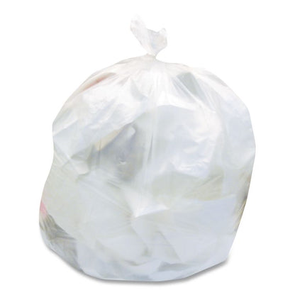 Linear Low-Density Can Liners, 30 gal, 0.65 mil, 30" x 36", Clear, 250/Carton