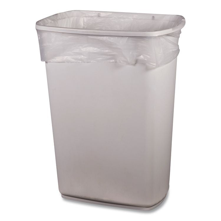 Linear Low-Density Can Liners, 30 gal, 0.65 mil, 30" x 36", Clear, 250/Carton