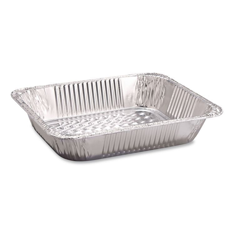 Aluminum Steam Table Pans, Half Size Deep, 2.56" Deep, 10.38 x 12.75, 100/Carton