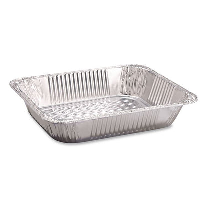 Aluminum Steam Table Pans, Half Size Deep, 2.56" Deep, 10.38 x 12.75, 100/Carton