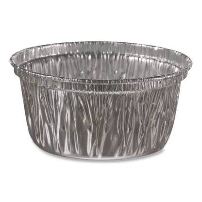 Aluminum Baking Cups, 4 oz, 3.38" Diameter x 1.56" h, 1,000/Carton
