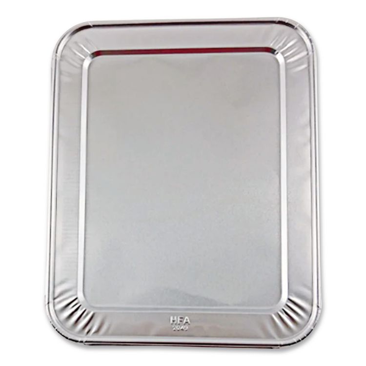 Steam Pan Foil Lids, Fits Half-Size Pan, 25 Gauge, 12.81 x 10.44, 100/Carton