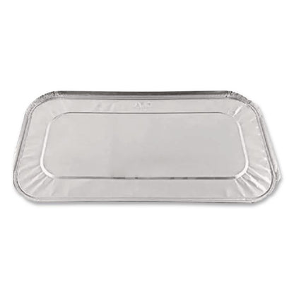 Steam Pan Foil Lids, Fits One-Third Size Pan, 0.5" Deep, 6.4 x 12.7, 200/Carton