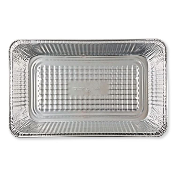 Aluminum Steam Table Pans, Full-Size Deep, 60 Gauge, 3.19" Deep, 12.19 x 20.75, 50/Carton