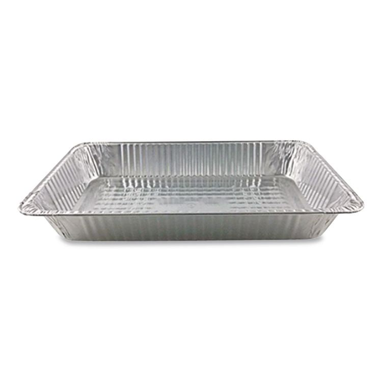 Aluminum Steam Table Pans, Full-Size Deep, 60 Gauge, 3.19" Deep, 12.19 x 20.75, 50/Carton