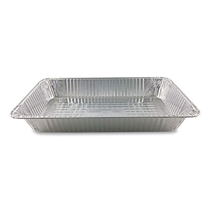 Aluminum Steam Table Pans, Full-Size Deep, 60 Gauge, 3.19" Deep, 12.19 x 20.75, 50/Carton
