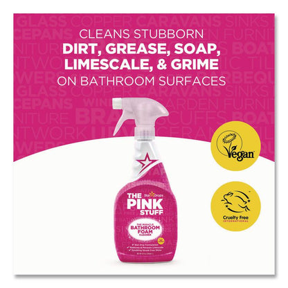 Miracle Bathroom Foam Cleaner, Fruity Scent, 25.4 oz Trigger Spray Bottle, 4/Carton