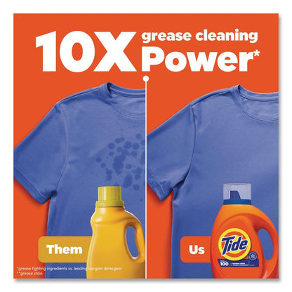 HE Liquid Laundry Detergent, Original Scent, 100 Loads, 125 oz Pour Bottle, 4/Carton