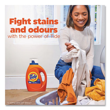 HE Liquid Laundry Detergent, Original Scent, 100 Loads, 125 oz Pour Bottle, 4/Carton
