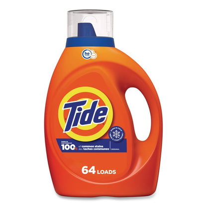 HE Laundry Detergent, Original Scent, Liquid, 64 Loads, 80 oz Bottle, 4/Carton